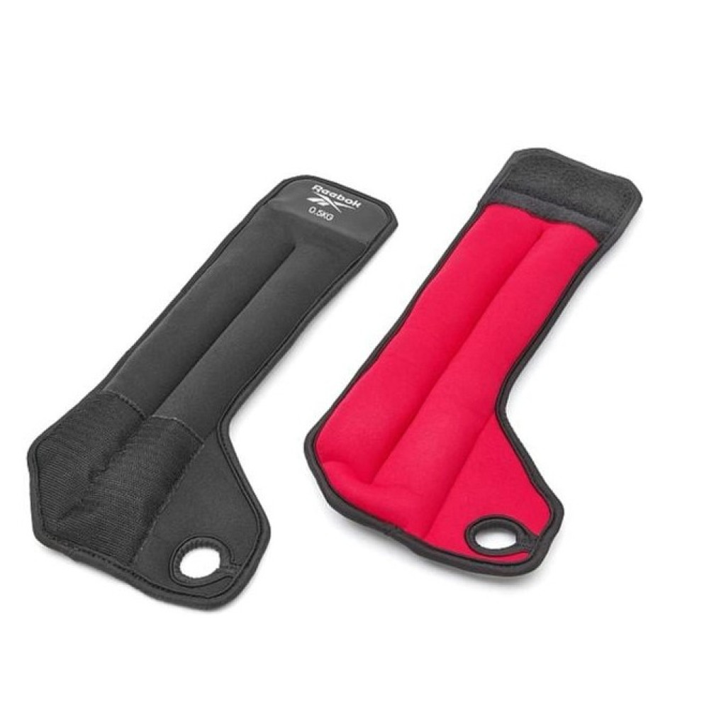 Обважнювачі зап'ястя Reebok Wrist Weights чорний, червоний Уні 1.0 кг RAWT-11211
