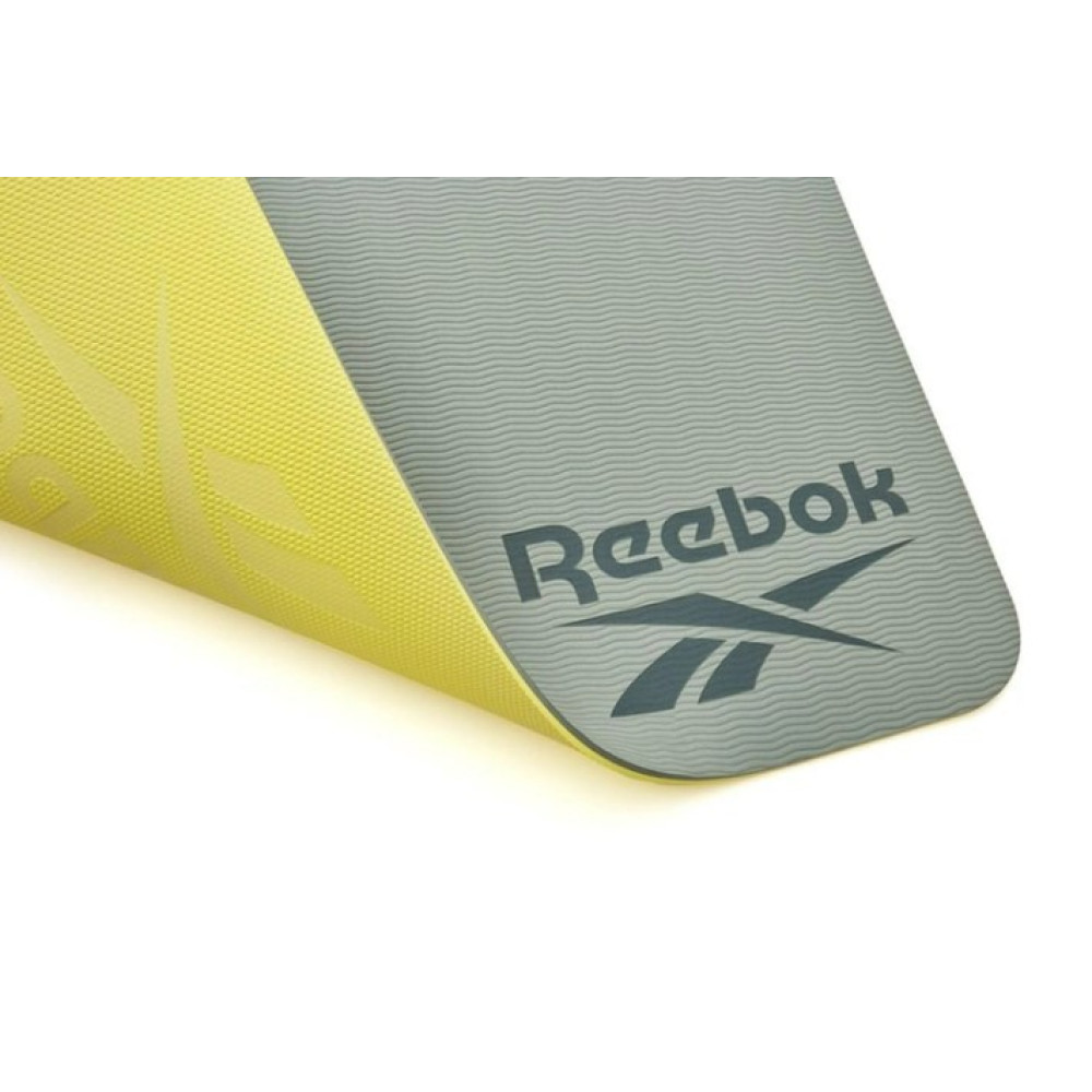 Двосторонній килимок для йоги Reebok Double Sided Yoga Mat зелений Уні 176 х 61 х 0,6 см RAYG-11042GR