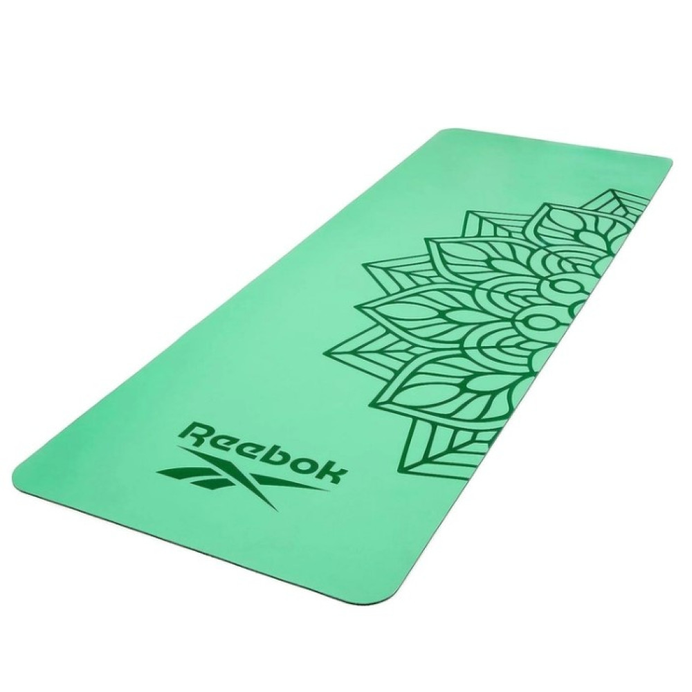 Килимок для йоги Reebok Natural Rubber Yoga Mat зелений, мандала Уні 176 х 61 х 0,4 см RAYG-11085GN