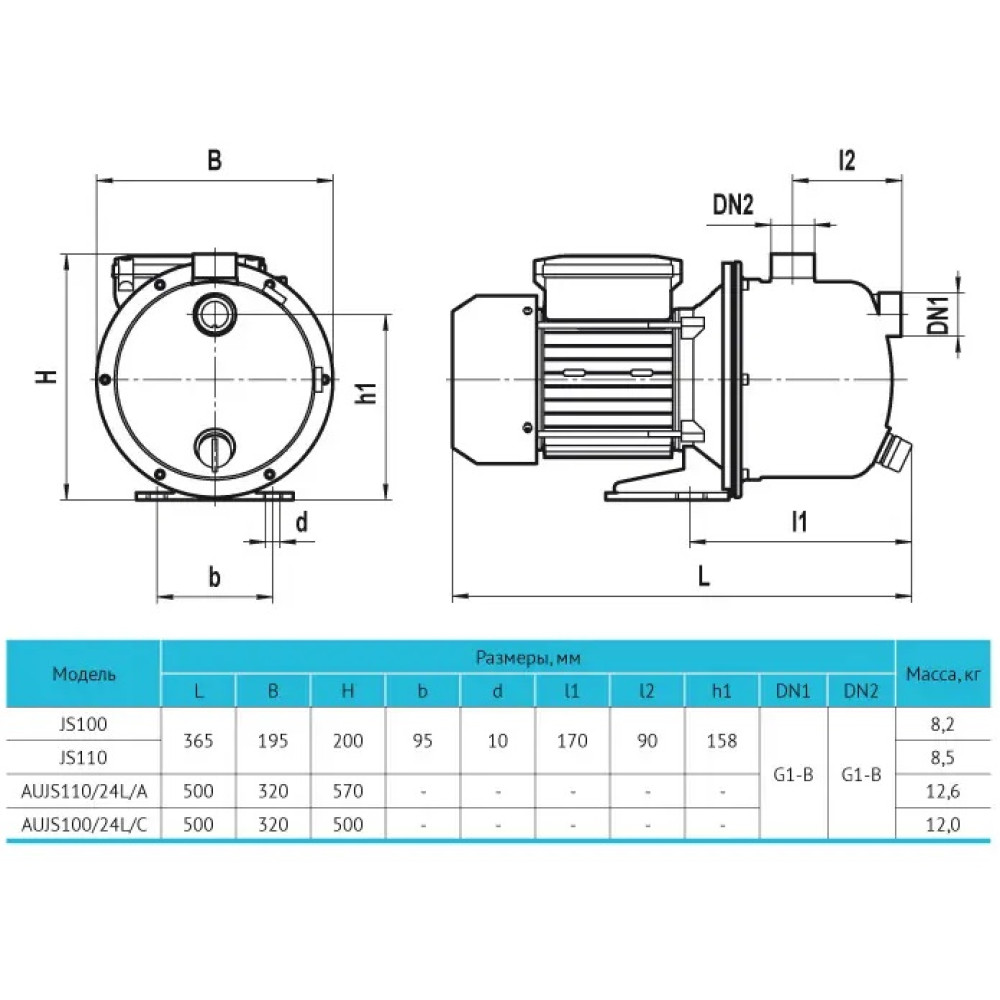 Насосная станция Rudes AUJS100/24L/SS