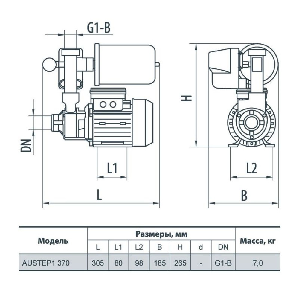 Насосная станция Rudes AUSTEP 1 370