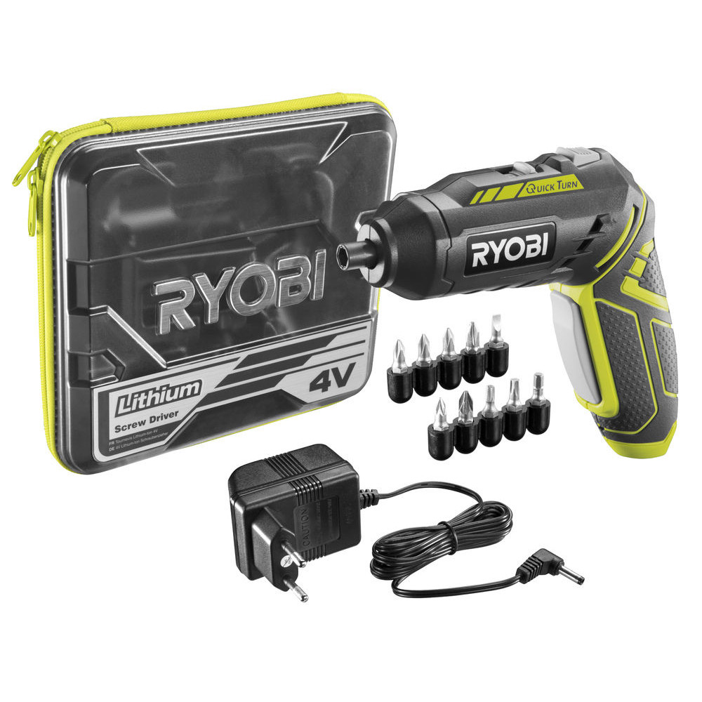 Викрутка акумуляторна Ryobi R4SDP-L13C 4В з поротною ручкою