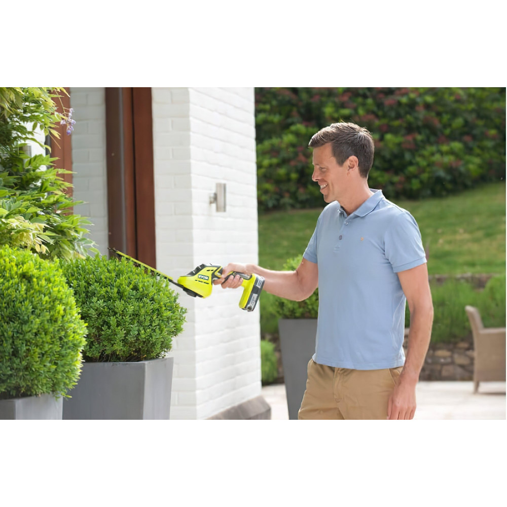 Ножиці для трави Ryobi ONE+ OGS1822 18В + насадка-кущоріз без АКБ та ЗП 5133002830