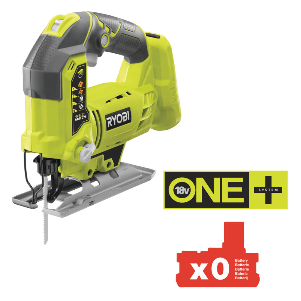 Лобзик Ryobi ONE+ R18JS-0 18В без АКБ та ЗП