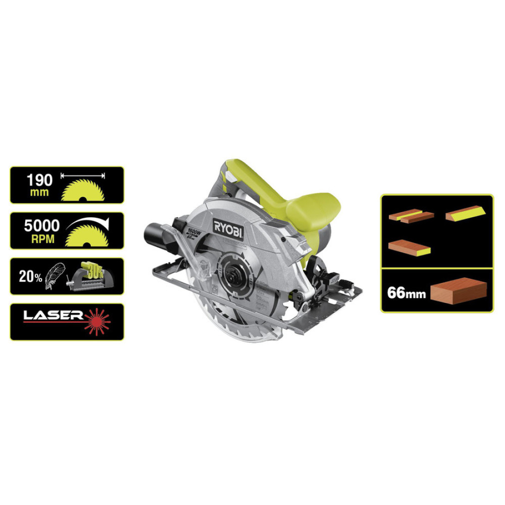 Пила дискова Ryobi RCS1600-K 1600 Вт