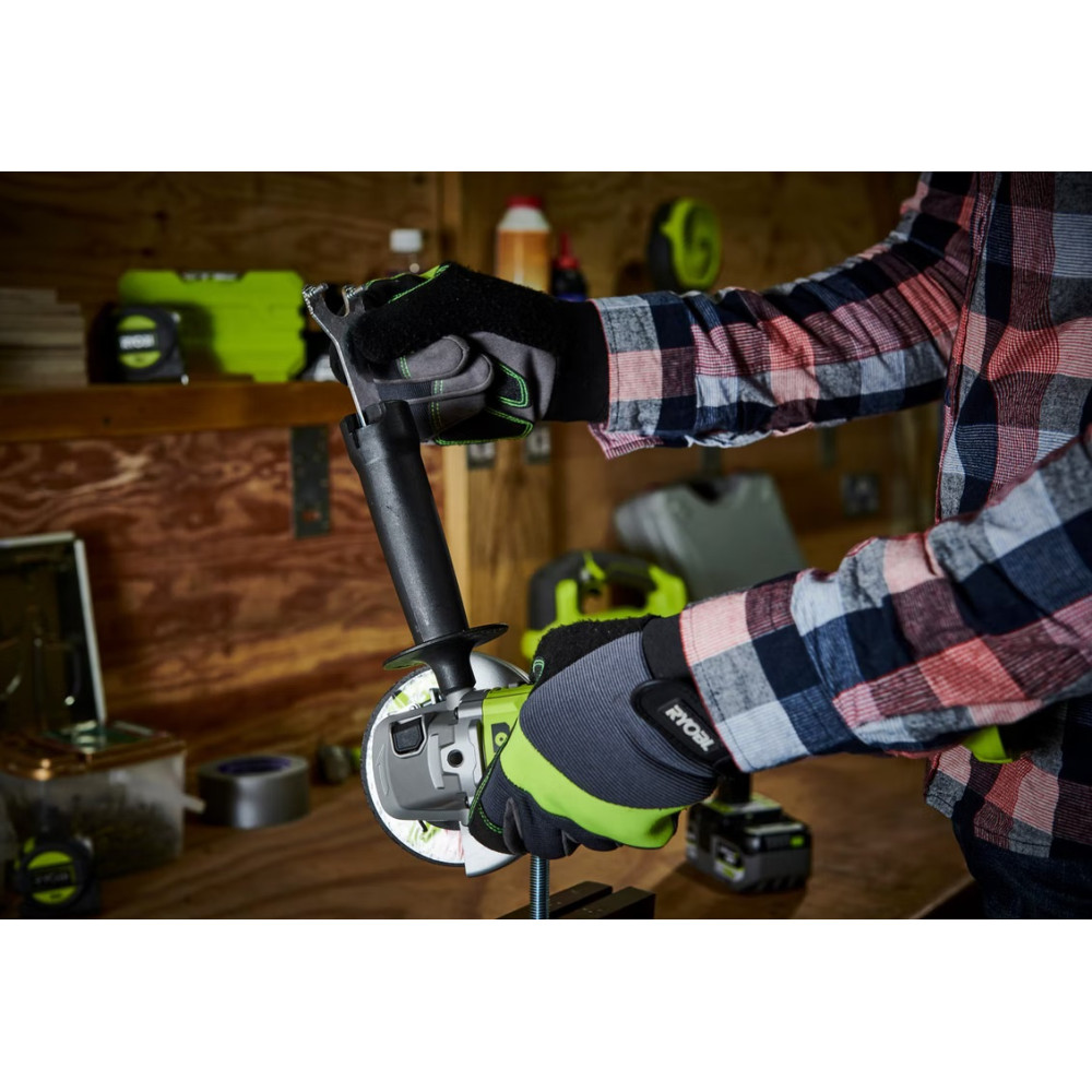 Шлифмашина угловая Ryobi ONE+ RAG18125-0 без АКБ и ЗП