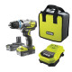 Шуруповерт-дриль RYOBI ONE+ R18PDBL-220S 18В ударна безщіткова