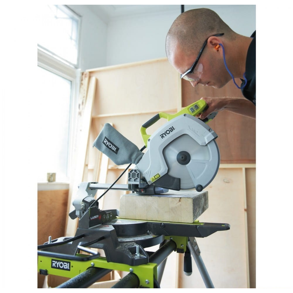 Пила торцювальна Ryobi EMS254L з протяжкою 2000 Вт