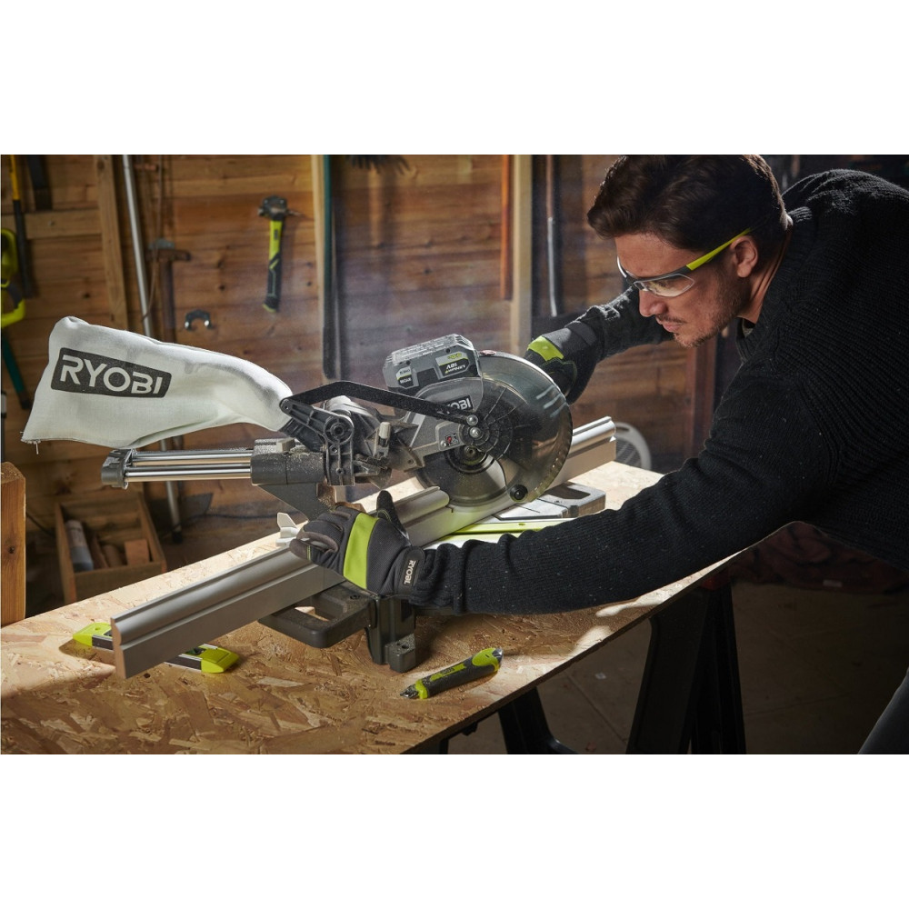 Пила торцовочная Ryobi ONE+ RMS18190-0 аккумуляторная 18В без АКБ и ЗП