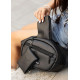 Сумка через плечо женская бананка Sambag Flex черная 30×17×10 см (85351001)