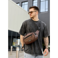 Сумка через плече бананка Sambag Flex шоколад 30 × 17 × 10 см (85351020m)