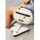 Сумка через плечо женская бананка Sambag Flex серая 30×17×10 см (85351030)
