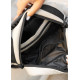 Сумка через плечо женская бананка Sambag Flex серая 30×17×10 см (85351030)
