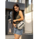 Сумка через плечо женская бананка Sambag Flex серая 30×17×10 см (85351030)