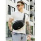 Сумка через плече бананка Sambag Flex чорна тканева 30 × 17 × 10 см (85351065m)