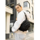 Женская сумка через плечо бананка Sambag Flex Pro черная 30×17×15 см (85451065)