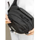 Женская сумка через плечо бананка Sambag Flex Pro черная 30×17×15 см (85451065)