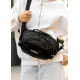 Женская сумка через плечо бананка Sambag Flex Pro черная 30×17×15 см (85451065)