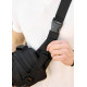 Сумка через плече бананка Sambag Flex Pro чорна 30 × 17 × 15 см (85451065m)