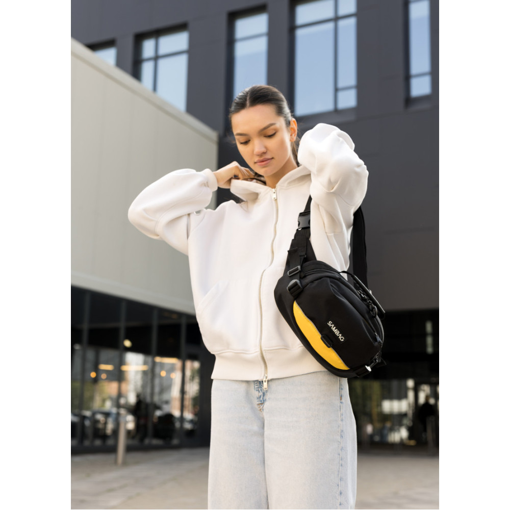 Женская сумка через плечо бананка Sambag Flex Pro 30×17×15 см (85451128)