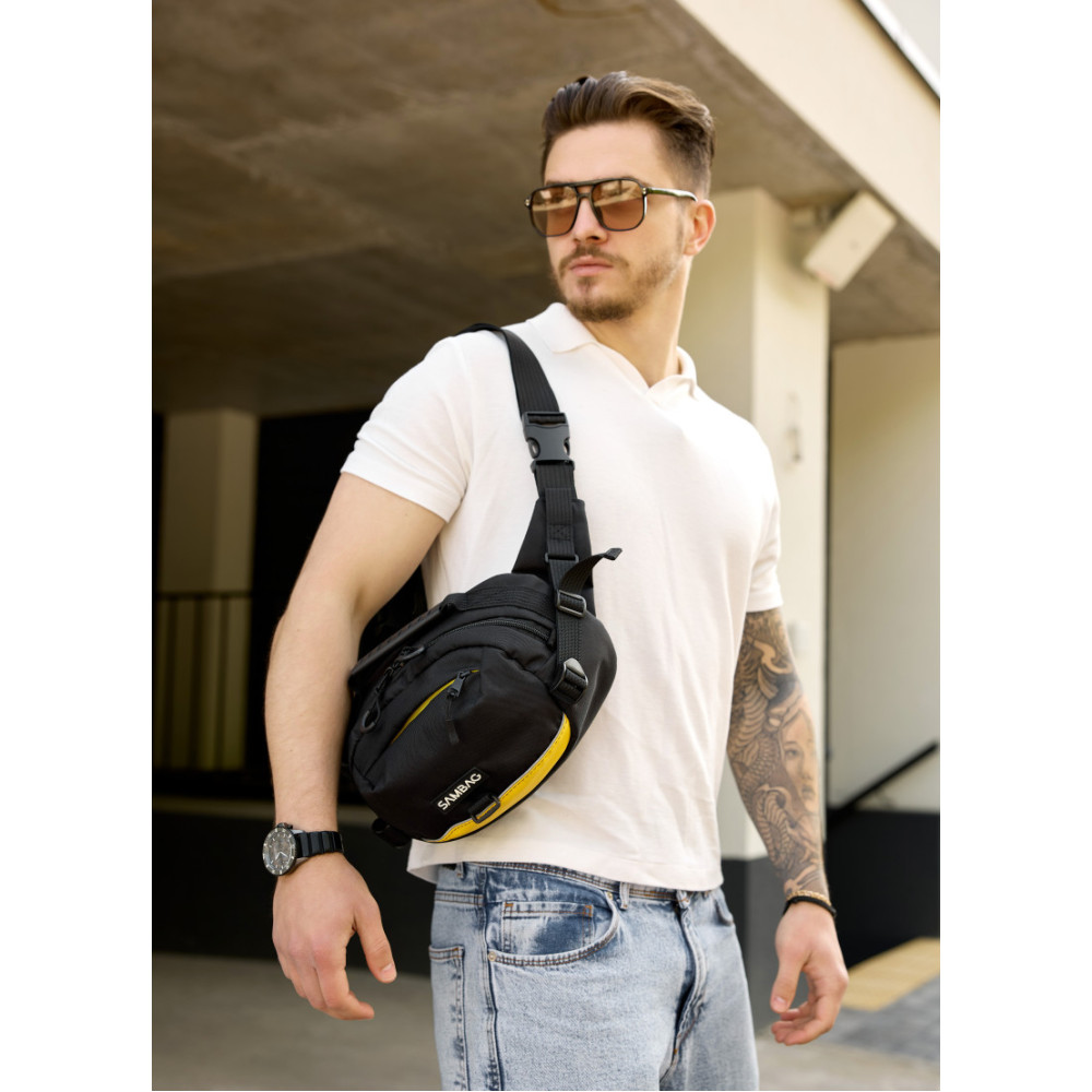 Сумка через плече бананка Sambag Flex Pro 30 × 17 × 15 см (85451128m)