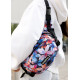 Сумка через плечо женская бананка Sambag Flex Pro принт "Flowers" 30×17×15 см (85451153)