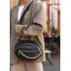 Сумка через плечо женская бананка Sambag Pure черная 30×17×10 см (85515001)