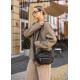 Сумка через плечо женская бананка Sambag Pure черная 30×17×10 см (85515001)