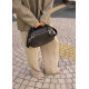 Сумка через плечо женская бананка Sambag Pure черная 30×17×10 см (85515001)