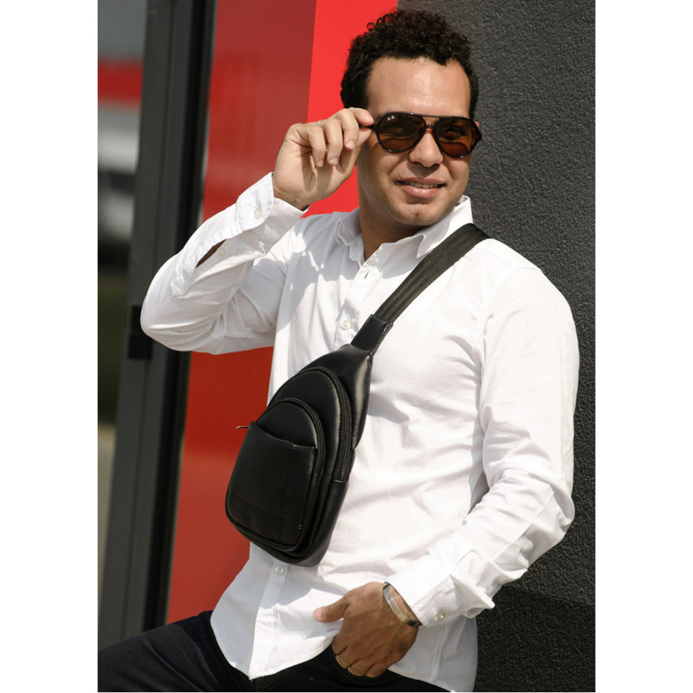 Сумка через плече слінг Sambag Brooklyn SSH black (83111002