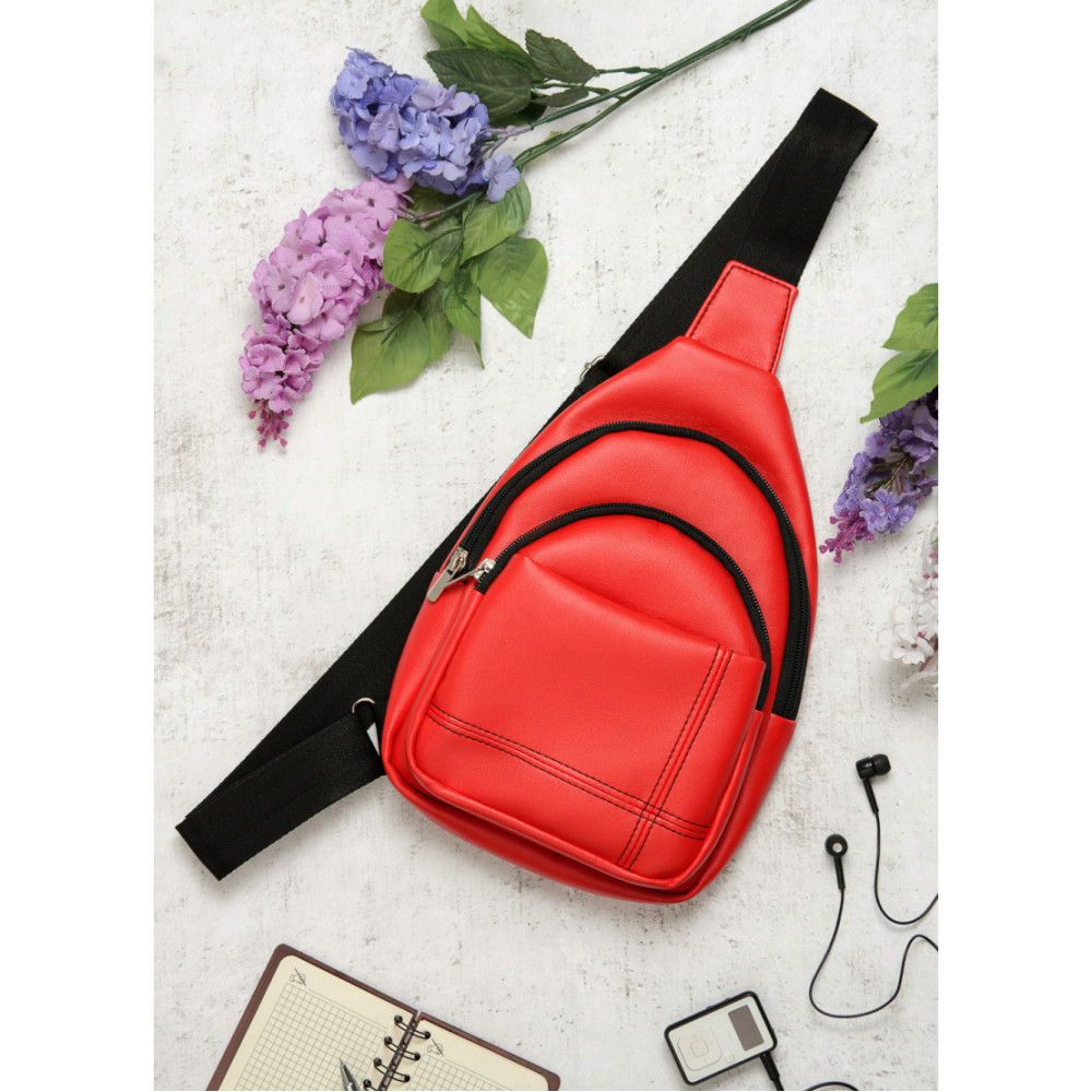 Сумка через плече слінг Sambag Brooklyn SSH червоний 29 х 19 х 6 см (83111017)
