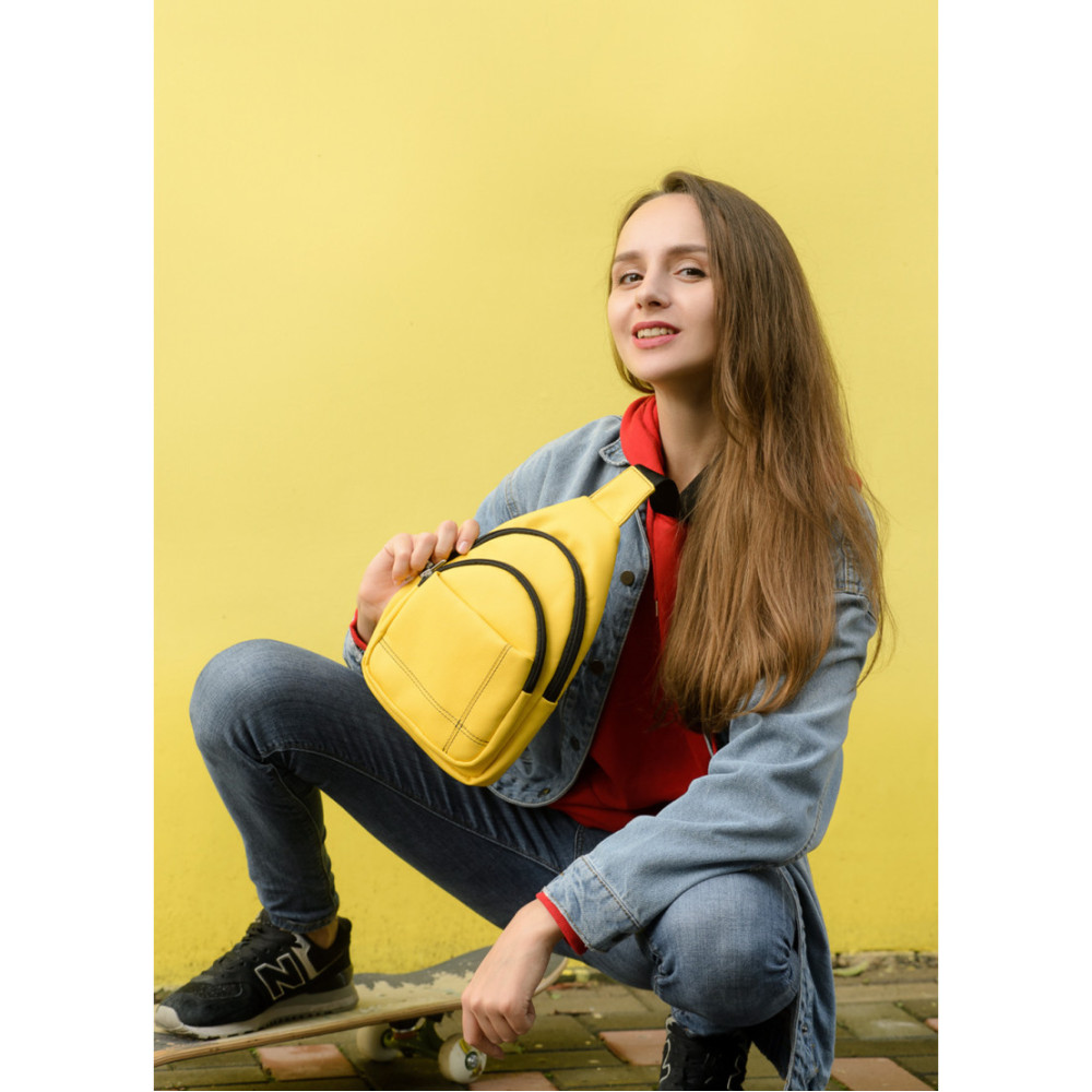 Сумка через плече слінг Sambag Brooklyn SSH жовтий 29 х 19 х 6 см (83111028)