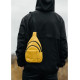 Сумка через плече слінг Sambag Brooklyn SSHm жовтий 29 х 19 х 6 см (83111028m)
