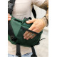 Велика чоловіча сумка бананка Sambag DynamicDart зелена 38 × 21 × 7 см (80411007m)