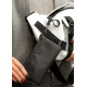 Большая женская поясная сумка бананка Sambag DynamicDart белая 38×21×7 см (80411008)
