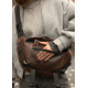 Велика жіноча поясна сумка бананка Sambag DynamicDart коричнева 38 × 21 × 7 см (80411020)
