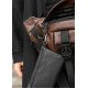 Большая мужская сумка бананка Sambag DynamicDart коричневая 38 × 21 × 7 см (80411020m)