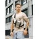 Мужская сумка бананка Sambag Dynamicdart серая 38 × 21 × 7 см (80411030m)