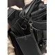Большая женская поясная сумка бананка Sambag DynamicDart черная 38×21×7 см (80411101)