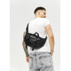 Большая мужская сумка бананка Sambag DynamicDart черная 38 × 21 × 7 см (80411101m)
