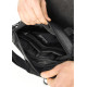 Большая мужская сумка бананка Sambag DynamicDart черная 38 × 21 × 7 см (80411101m)