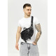 Большая мужская сумка бананка Sambag DynamicDart черная 38 × 21 × 7 см (80411101m)