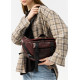 Велика жіноча поясна сумка бананка Sambag DynamicDart марсала 38 × 21 × 7 см (80411120)