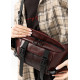 Велика жіноча поясна сумка бананка Sambag DynamicDart марсала 38 × 21 × 7 см (80411120)