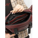 Велика жіноча поясна сумка бананка Sambag DynamicDart марсала 38 × 21 × 7 см (80411120)