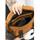 Велика жіноча поясна сумка бананка Sambag DynamicDart руда 38 × 21 × 7 см (80411121)