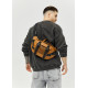 Большая мужская сумка бананка Sambag DynamicDart рыжая 38 × 21 × 7 см (80411121m)