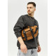 Большая мужская сумка бананка Sambag DynamicDart рыжая 38 × 21 × 7 см (80411121m)