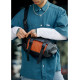 Мужская сумка бананка Sambag Dynamicdart черно-оранжевая 38 × 21 × 7 см (80411129m)