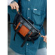 Мужская сумка бананка Sambag Dynamicdart черно-оранжевая 38 × 21 × 7 см (80411129m)